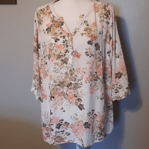 Croft & Barrow floral top tunic